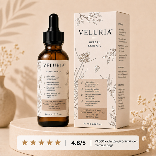 Veluria İpeksi Ten Tüy Azaltıcı Doğal Yağ-Natural Formül